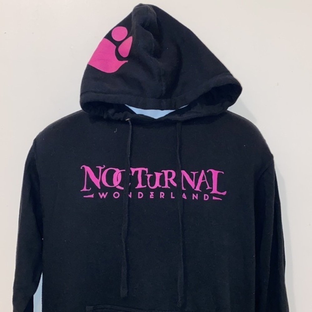 Unisex Nocturnal Wonderland Music Festival 2014 Black Pullover Hooded Sweatshirt - Picture 5 of 12